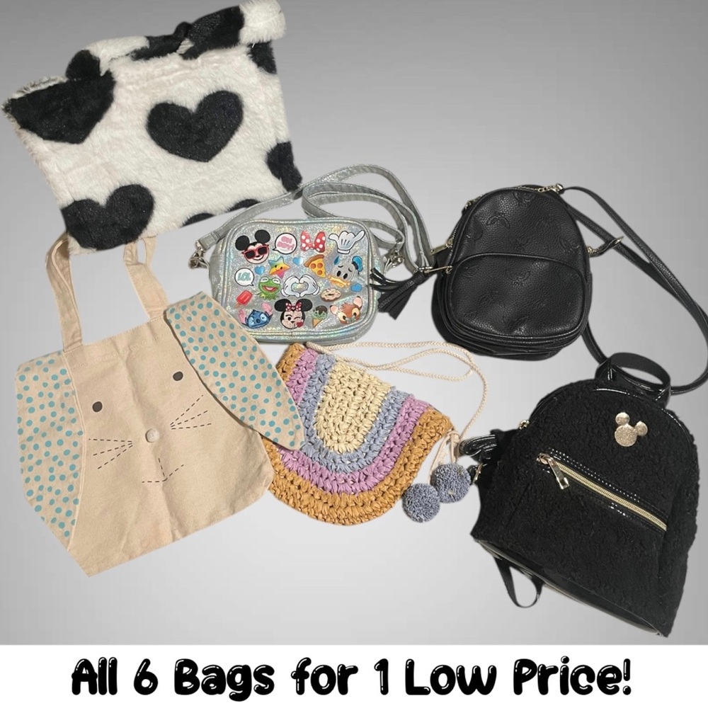 ❣️SALE! Adorable Bundle of Kids/ Jrs Bags! All 6 for 1 Low Price!!
